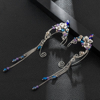 Style européen et américain à la mode Elf Long Tassel Oreille Suspendue Accessoires d'oreille pour femmes