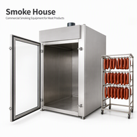 Four de cuisson et de fumage de viande ZX1/1, capacité 250 kg, chauffage vapeur par lots, contrôle PLC pour saucisses, jambon, bacon et produits de la pêche