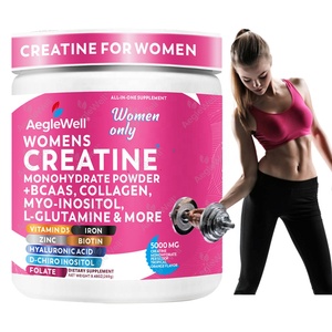 Aegelwell Creatine for Women Creatine Monohydrate <strong>BCAA</strong> Powder Myo-Inositol Collagen Powder Support Digestion Energy Boost - Product Image 1