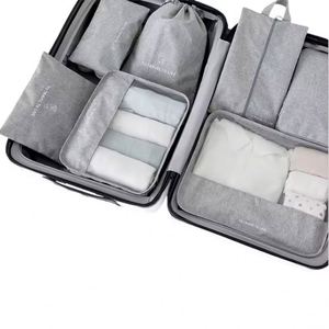 Wholesale Customized High Quality Clothes Compression Bag 7 Pcs Set Travel Foldable Packing Cubes - Product Image 4