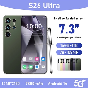 สมาร์ทโฟน 2025 S26 Ultra <span class=keywords><strong>5G</strong></span> ระบบปฏิบัติการ Android 13 ซีพียูแบบ Deca Core หน้าจอ 7.3 นิ้ว กล้องหลัง 108MP รองรับซิมคู่ แบตเตอรี่ 8000mAh หน้าจอ HD - Product Image 3