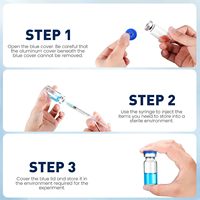 Botol Medis Steril Kosong Grosir 3ml 5ml 7ml 10ml 15ml 20ml 30ml, Botol Kaca Kecil Tabung untuk Farmasi