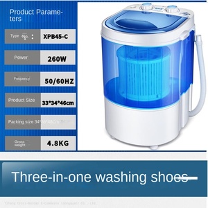 Mini <span class=keywords><strong>Lavadora</strong></span> Portátil para el Hogar, Doble Botón, Color Azul, para Lavar Ropa Interior de Bebé, Calzado y Más - Product Image 5