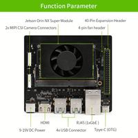 Kit de développement de module intelligent Super AI JETSON ORIN NX avec carte mère Orin NX riche en fonctionnalités