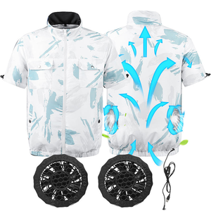 Gilet Rinfrescante Mimetico da <span class=keywords><strong>Lavoro</strong></span> con Ventola USB, Gilet Climatizzato Estivo <span class=keywords><strong>per</strong></span> Esterni, Resistente al Calore e Protezione Solare - Product Image 2