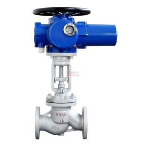Válvula de Globo Eléctrica Motorizada de Vástago Ascendente con Brida, de Acero Inoxidable 304/316, 150LB, JIS 10K, 1.6MPa, WCB, Antiexplosión, AC380V - Product Image 1