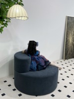 Mufang Chaise inclinable ronde simple Sofa à compression éponge haute densité Fauteuil lounge d'appartement au design unique