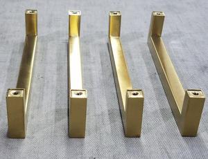 Classic Modern Style Recyclable Furniture Handle Kitchen Pull Cabinet Stainless Steel Hollow 10*10 12*12 <strong>square</strong> bar Handle - Product Image 5