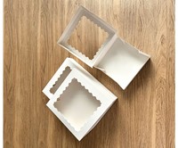 Boîtes d'expédition en carton blanc pré-pliées réutilisables multi-usages 20*15*6 cm pour l'emballage de pâtisseries et de biscuits à emporter