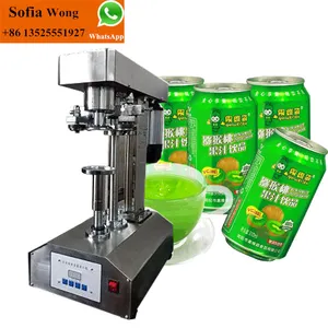 Semi automatic tin can sealing machine, small food canning machine for /fruit/fish/beans/tomato/beer