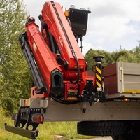 Grue de camion chinoise utilisée en génie municipal à vendre, grue de camionnette, palan, grue de camion avec plateau plat, 10,77-23,8 m