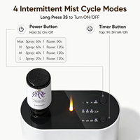 Diffuseur d'air sans eau rechargeable par USB pour la maison et le bureau, avec logo personnalisé, minuterie intelligente, atomiseur d'huiles essentielles pour petits espaces