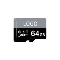 Carte mémoire haute vitesse 64GB U3 mini carte sd TF Flash pour console de jeu téléphone GPS vlog caméra enfants dessin animé caméra