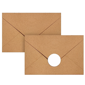 Enveloppe Portefeuille en Papier Kraft 10,5*7 cm pour Carte de Membre, Vente en Gros, Design Simple, Carte de Vœux, Invitation, Lettre - Product Image 1