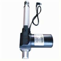 Aktuator Linear 3000N tugas berat, terintegrasi daya 24V DC penggunaan berkelanjutan 10% siklus kerja muatan Magnet permanen