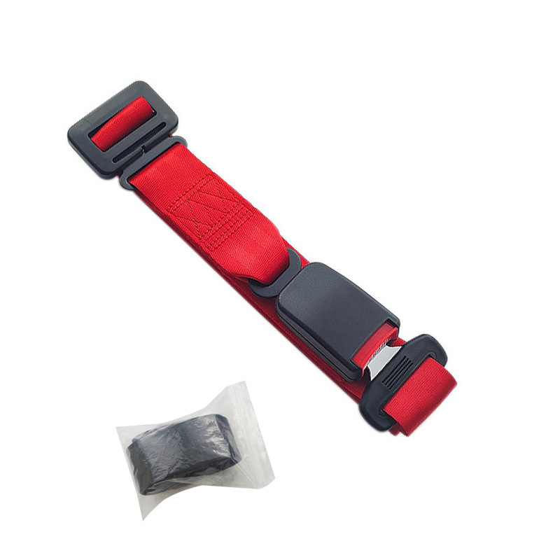 Cinturón de seguridad de maternidad con hebilla a presión roja (bolsa de PE)