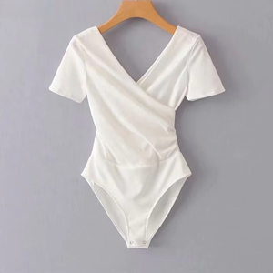 Body da <span class=keywords><strong>donna</strong></span> con scollo incrociato, slim fit, intero, senza schienale, con apertura all'inguine - Product Image 4