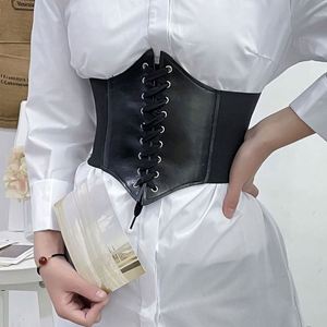 Ceintures Corset Larges Ajustables en Similicuir pour Femme, Amincissantes et Façonnantes, Élastiques, Taille Haute, Polyvalentes pour Usage Quotidien - Product Image 1