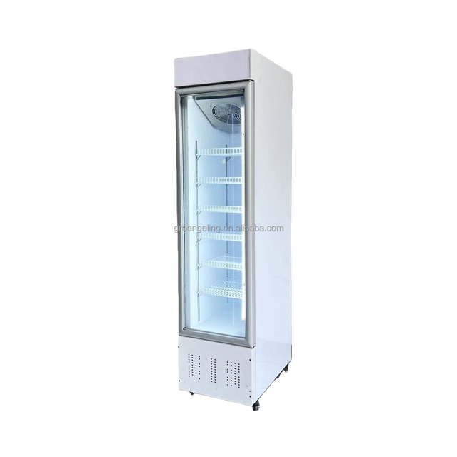 Vertical Glass Door Deep Display Ice Cream Refrigerator Freezer Supermarket Commercial Display Showcase With Glass Door Freezer