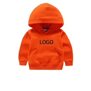 Großhandel Jungs Outfit Hoodie große Tasche mehrfarbige Kapuzendruck Stickerei individuelles Muster Logo Sweatshirt Kinder Hoodie