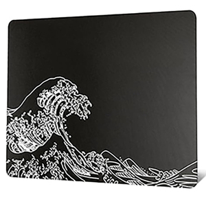 Miếng lót chuột chơi game bằng thủy tinh, miếng lót chuột cứng kanagawa màu đen, miếng lót chuột lớn chuyên nghiệp 410mm * 310mm, đặc biệt - Product Image 1