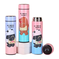 Botol air vakum Logo kustom 500ml harga terbaik termos terisolasi vakum pintar dengan tampilan suhu LED