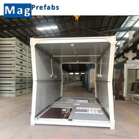 Guangzhou Quick Build 20Ft X Type Folding Préfabriqué Container Van pour Labour Camp House Installation rapide avec acier inoxydable