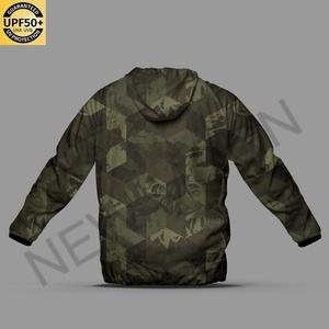 Chaqueta Cortavientos Ligera de Alta Calidad para Hombre, con Capucha, Logotipo Personalizado, Protección Solar para Exteriores, Pesca y Deportes - Product Image 2