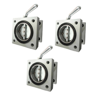 Vanne industrielle en aluminium AC DN80 DN100 DIN42560 C5 résistante à la corrosion pour l'automatisation et les radiateurs de transformateurs