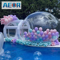 Maison Gonflable Bulle de Rebond, Dômes Transparents Gonflables, Tente pour Enfants, Tente Gonflable Rebondissante, Dôme Ballon Gonflable, Tente Bulle