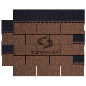 Bardeaux en fibre de verre d'asphalte mosaïque à 3 onglets du fabricant pour la toiture de l'hôtel - Product Image 3