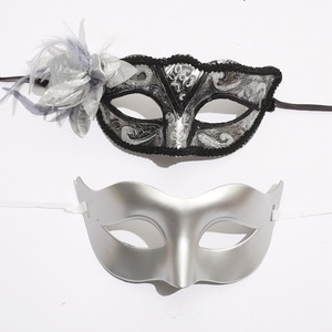 DAMAI Halloween and Christmas Half Face Mask Princess Ball Performance Makeup Venice Lovers Mask Plastic for Masquerade Party - Product Image 4