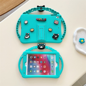 น่ารัก quncle เคสแท็บเล็ตซิลิโคนรูปกระต่ายแมวสำหรับ iPad Air Pro 10 Gen 6 10. 9นิ้วที่ยึดฝาครอบรูปโบว์2025 DIY โชคดี - Product Image 3