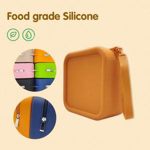 Bolsa de Cosméticos Cuadrada Impermeable para Mujer, Bolsa de Maquillaje, Monedero con Cierre, Hecha de Plástico Resistente para Uso en Exteriores, Color Personalizado - Product Image 6