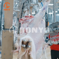 Ligne d'abattage de moutons intégrée moderne, équipement d'usine de transformation automatique du mouton pour usine de transformation de viande de mouton