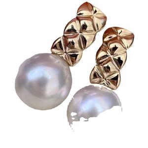 Accessoires en argent S925 pour la création de bijoux, magnifiques boucles d'oreilles en argent avec perles rondes de 9 à 12 mm, plateau vide pour boucles d'oreilles 20702 - Product Image 2