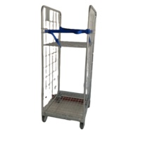 Chariot d'entrepôt multi-usages robuste de haute qualité, capacité 500 kg, galvanisé à chaud, mobilité améliorée, OEM Shifeng Retail