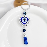 Porte-clés One Piece Blue Eyes Devil's Eye Tassel Brilliant Diamond Style Mousqueton Pendentif Accessoire pour Sacs