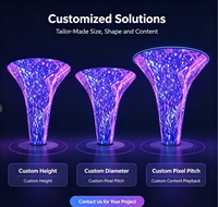 Écran LED flexible incurvé à 360° pour intérieur Shenzhen Prevision Tornado P2 P2.5 P3, mur vidéo LED