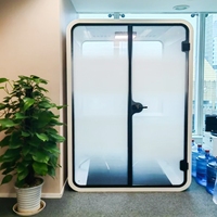 Cabine d'étude préfabriquée modulaire insonorisée avec ventilation pour l'école et la maison
