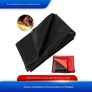 ผ้าคลุมกันไฟสำหรับงานเชื่อม ขนาด 1.2*1.8 เมตร สีดำ ทำจากใยแก้ว ทนไฟ สำหรับงานหลอมโลหะ ผ้าคลุมกันไฟสำหรับผู้ผลิตเรือ - Product Image 3