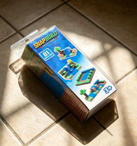 Cubes magnétiques de luxe 81 pièces dans une boîte en PVC durable pour l'apprentissage STEM en maternelle - Product Image 3