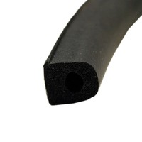 Bande d'étanchéité en mousse EPDM autocollante en forme de D, résistante aux UV, pour l'étanchéité des interstices de portes et équipements extérieurs