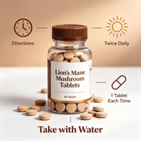 Complément de Marque Blanche pour le Confort Gastrique et de la Muqueuse Gastrique à base de Crinière de Lion, avec Zinc et Carnosine, OEM