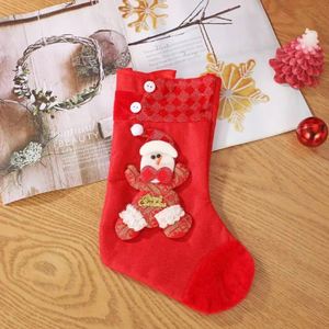 Eco-Friendly Soft Cartoon Socks Gift Bag <b>Large</b> Christmas Tree Pendant Decorative Supplies Children Elderly Elk - Product Image 4