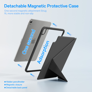 Étui magnétique détachable pour <span class=keywords><strong>iPad</strong></span> <span class=keywords><strong>Air</strong></span> 11 pouces, compatible avec les modèles M4 / M3 / M2 / <span class=keywords><strong>iPad</strong></span> <span class=keywords><strong>Air</strong></span> 5e génération / <span class=keywords><strong>Air</strong></span> 4e génération - Product Image 4