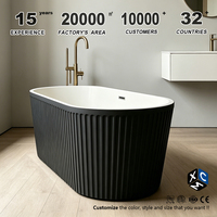 Baignoire autoportante ovale moderne pour, vente en gros d'usine, usage domestique, salle de bain, hôtel, projet villa