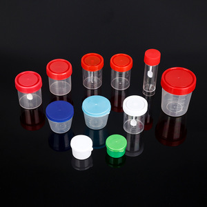 Vaso de muestra Kehua de 100 ml con tapa para recolección de orina, heces y esputo - Product Image 3