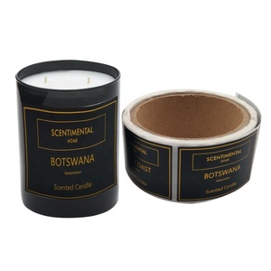 Di alta Qualità Forte Adesivo Decorativo Vaso di <span class=keywords><strong>Etichette</strong></span>, <span class=keywords><strong>Etichette</strong></span> di Stampa Decorazione Candela Vaso di Private Label - Product Image 2