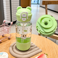 Nouvelle Bouteille d'Eau Portable en Plastique Grande Capacité 700ml Mignonne pour Voyage en Extérieur, Tasse à Boire Double Usage, Vente en Gros